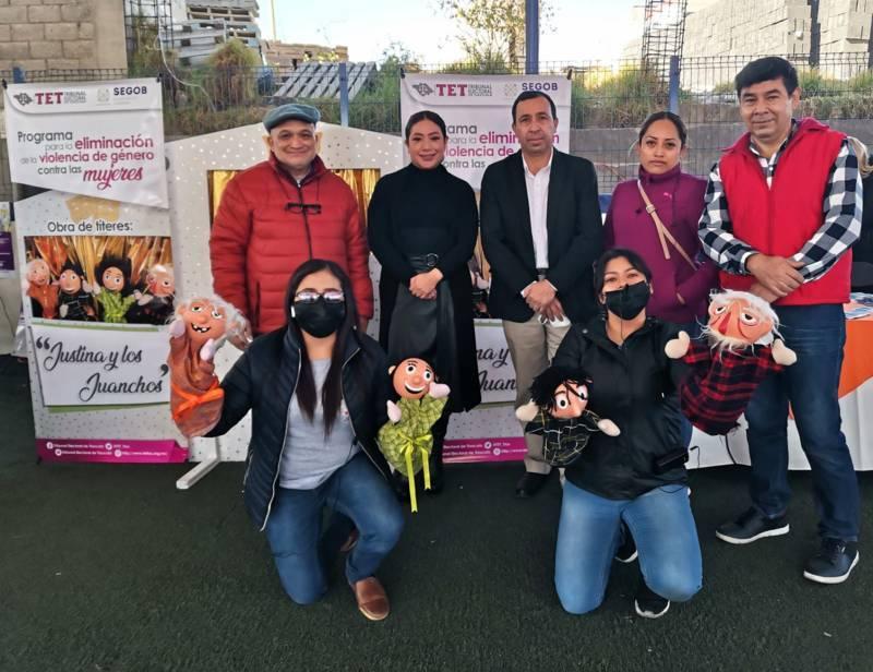 Participa TET en activismo para erradicar la violencia contra las mujeres