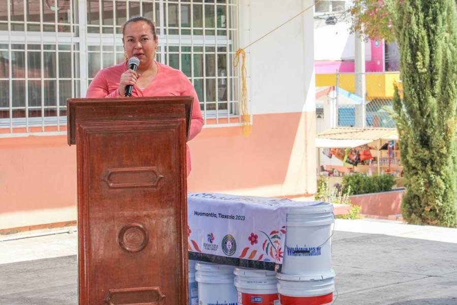 Apoyamos la educación de las y los huamantlecos como nunca antes: Karla Menéndez Cedillo