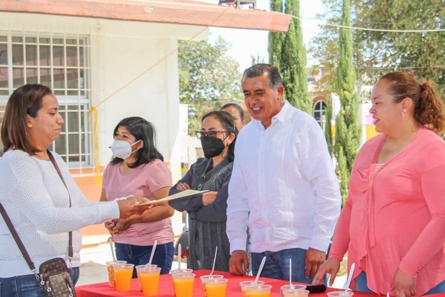 Apoyamos la educación de las y los huamantlecos como nunca antes: Karla Menéndez Cedillo