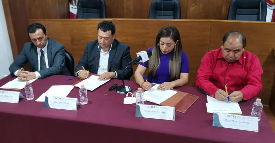 Ratifican TET y SAETlax convenio de colaboración