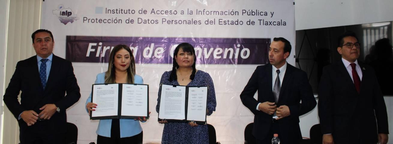 Firman convenio TET-IAIP para implementación del Sistema Test-Data