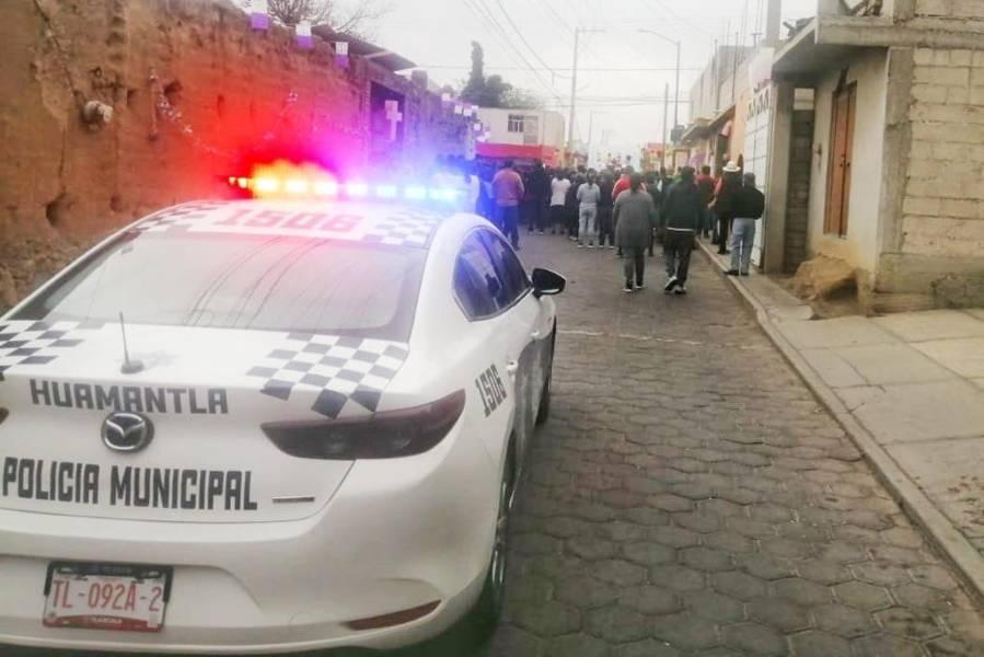 Resguarda policía de Huamantla actos religiosos en la cabecera y las 39 comunidades
