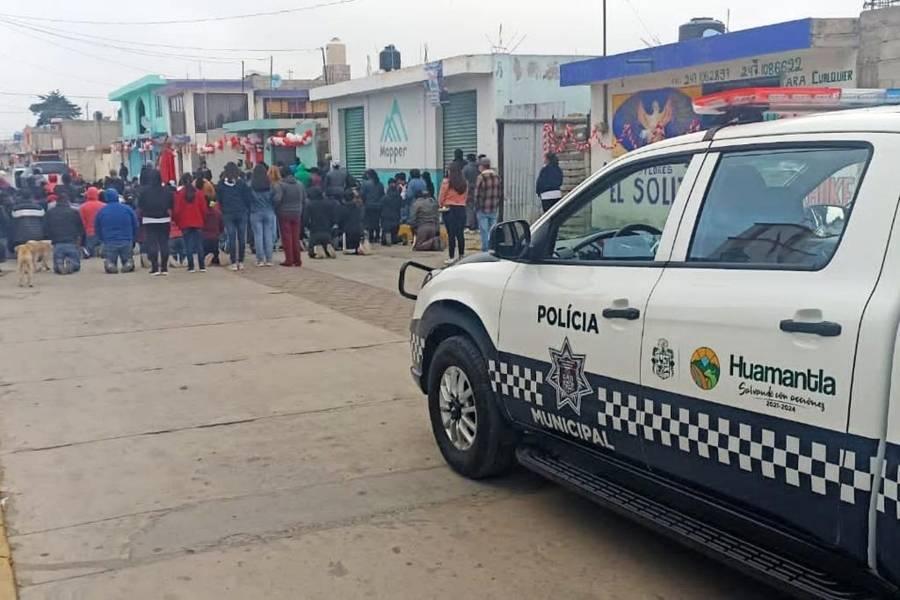 Resguarda policía de Huamantla actos religiosos en la cabecera y las 39 comunidades