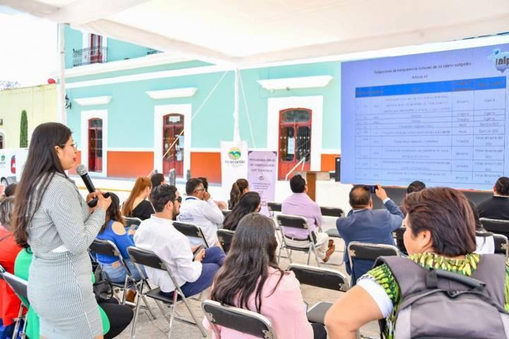 Huamantla sede del programa de verificación de obligaciones en transparencia 2023