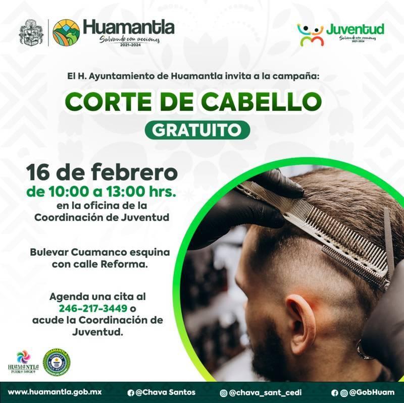Invita Ayuntamiento de Huamantla a participar en la campaña de corte de cabello gratuito