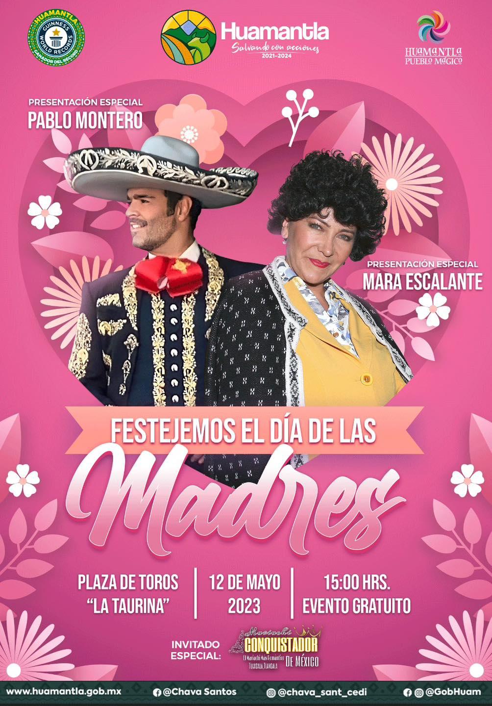Doña Lucha y Pablo Montero deleitarán a las madres de Huamantla
