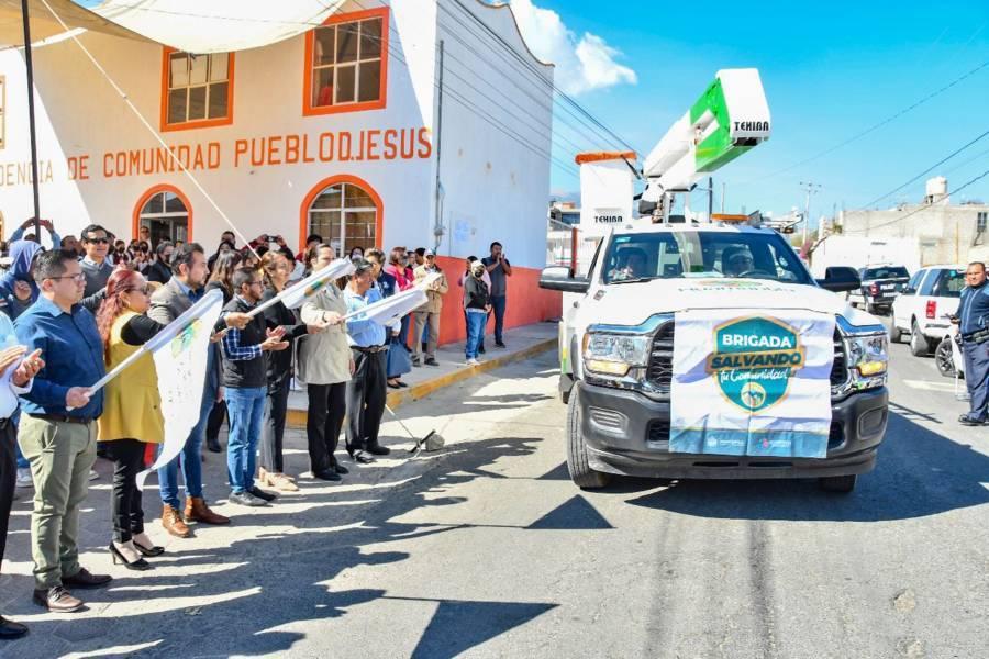 Pone en marcha Salvador Santos Cedillo la brigada “Salvando tu comunidad” en el pueblo de Jesús