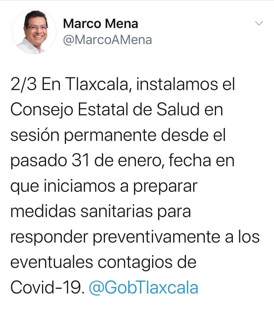 Gobierno Del Estado reforzará medidas de prevención por Covid-19: Marco Mena