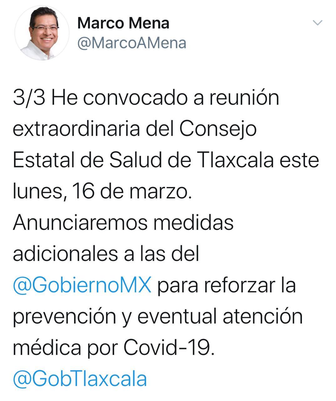 Gobierno Del Estado reforzará medidas de prevención por Covid-19: Marco Mena