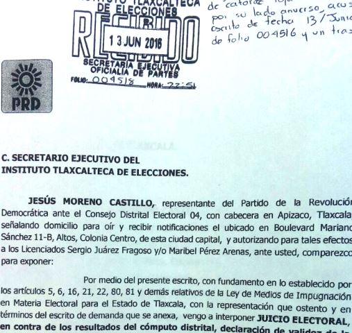 PRD también impugna triunfo de Mariano González Aguirre