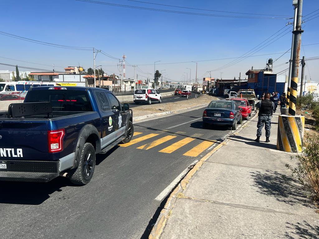 Atiende dirección de seguridad pública de Huamantla accidente vehicular en el Libramiento Oriente