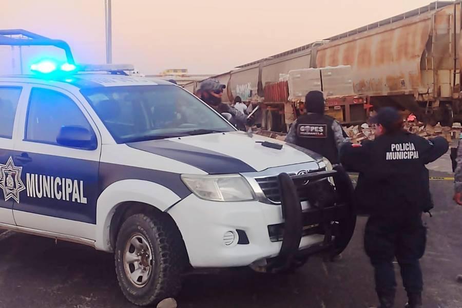 Apoya dirección de seguridad pública de Huamantla en accidente en la carretera a Xalpatlahuaya 