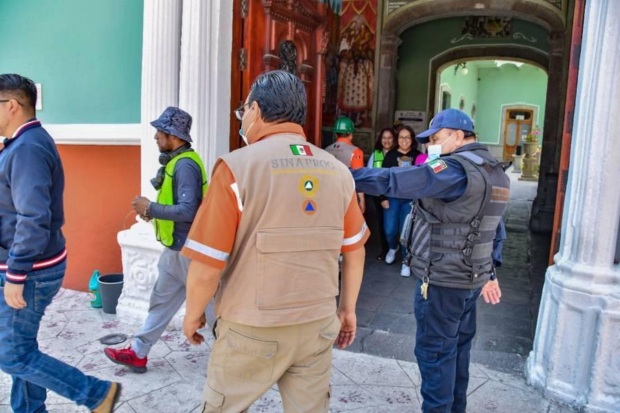 Refuerza Ayuntamiento de Huamantla la cultura de la prevención con el Simulacro Nacional 2023