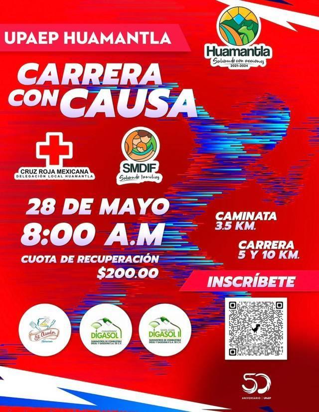 Invita SMDIF Huamantla a inscribirse a la carrera con causa del UPAEP