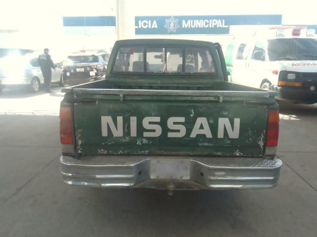Recupera policía municipal de Huamantla camioneta con reporte de robo 