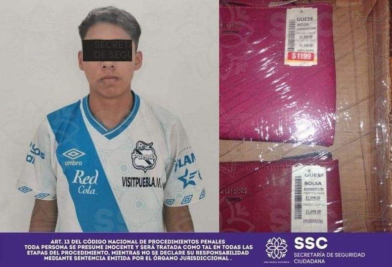 Joven poblano es detenido tras supuesto robo en Parque Vértice #Tlaxcala