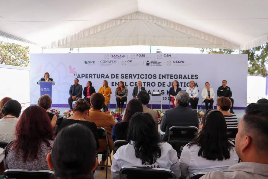 Inaugura PGJE servicios integrales en el centro de justicia para las mujeres