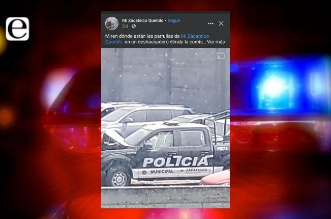 Captan patrulla de Zacatelco en un deshuesadero y en calidad de basura 