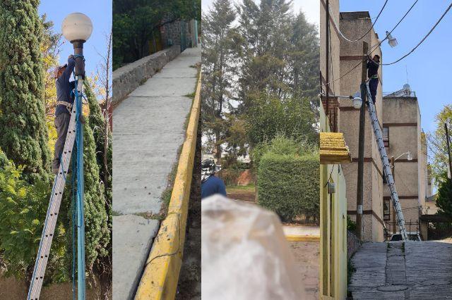 Ayuntamiento continúa con las acciones de limpieza en áreas verdes de Apetatitlán