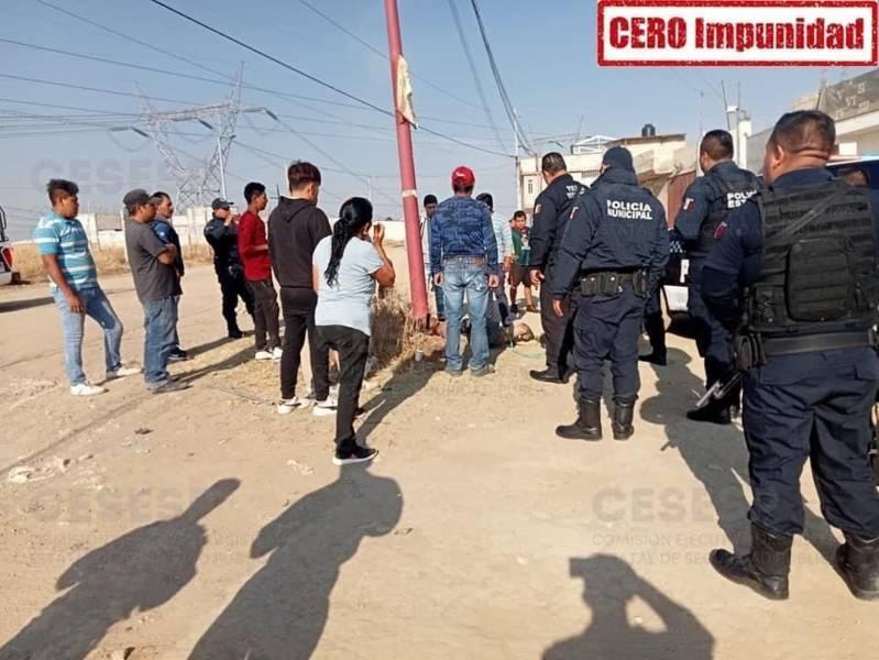 Tras recibir una paliza por supuesto robo, finalmente muere sujeto en San Pablo del Monte 