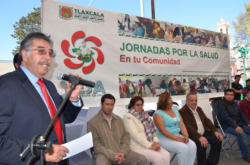 Promueve vacuna anti influenza en Jornadas por la Salud