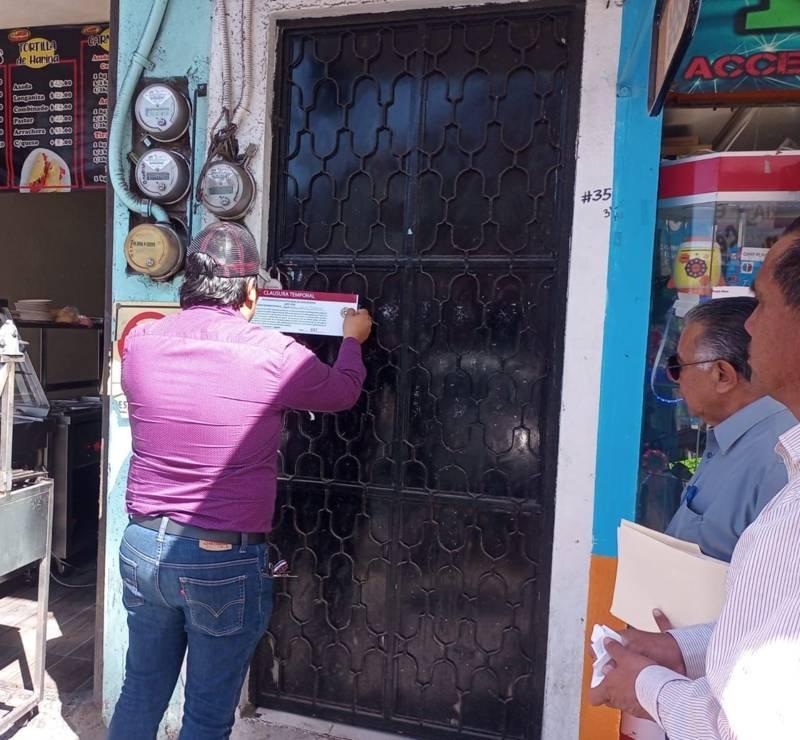 Clausuran Autoridades municipales, expendio de bebidas embriagantes y un bar