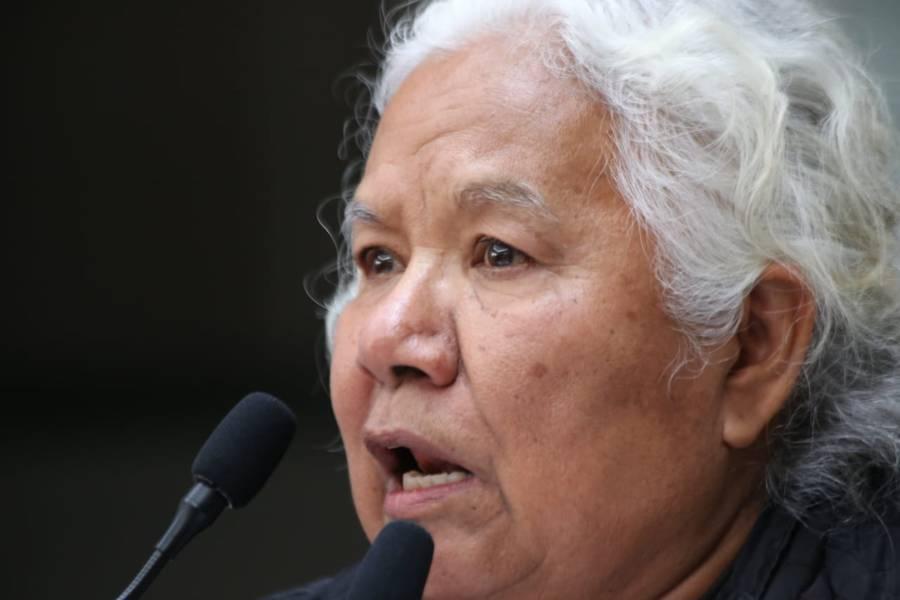 Activista Irinea Buendía se presenta en el Congreso del Estado 