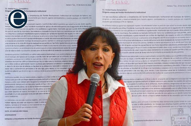 400 militantes con un pie fuera del PRI; tachan de incoherente a Anabell Ávalos 