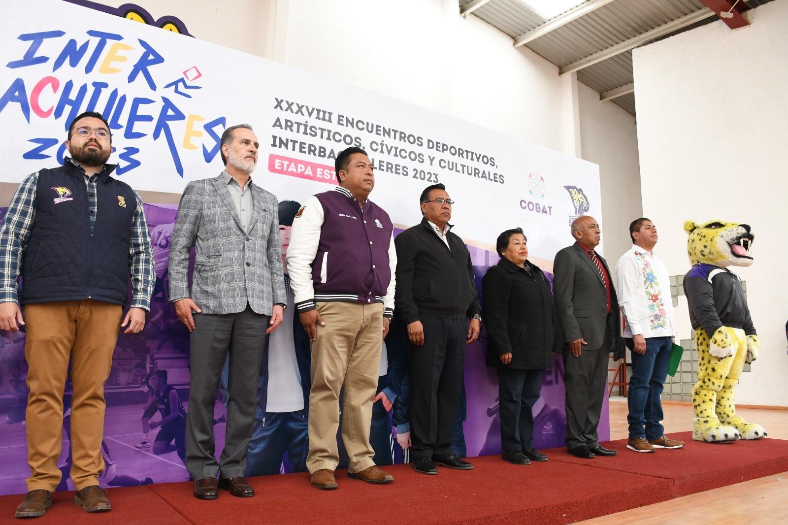 Inaugura Cobat los xxxviii Juegos Deportivos Interbachilleres 2023