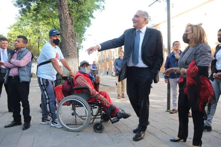 Aspectos de la visitan del Secretario de Gobernación a Tlaxcala 
