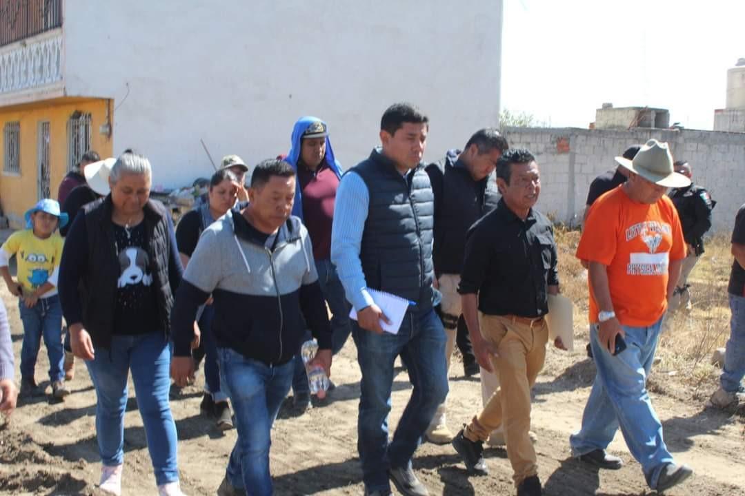 Visita Alcalde David Martínez del Razo colonias de San Miguel Contla