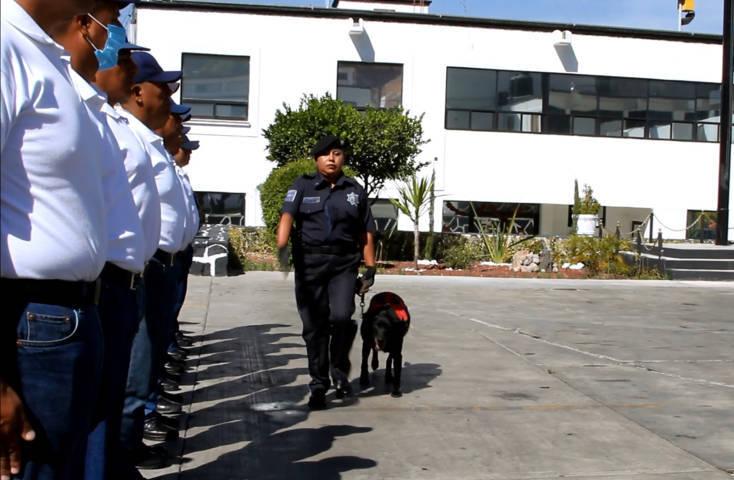 Realiza CES ceremonia de jubilación de integrantes de la unidad canina