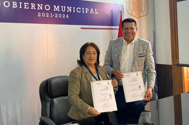 Avanza la firma de convenios de colaboración entre COESPO y COMUPO 