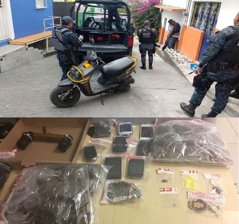 Detienen a dos probables narcomenudistas en Puente de Ixtla