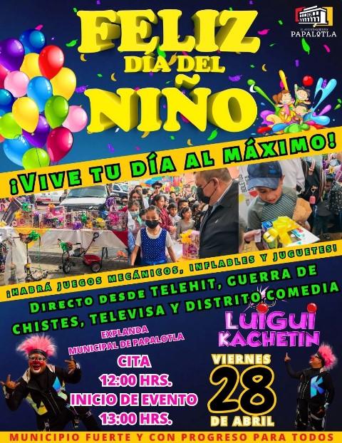 Gobierno de Papalotla anuncia el festejo del Día del Niño