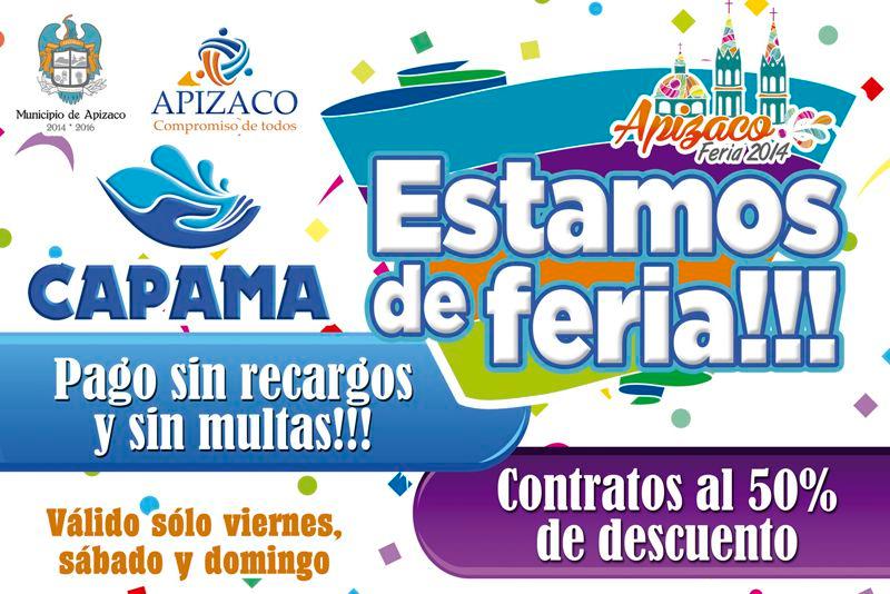 CAPAMA está de feria y condona multas y recargos
