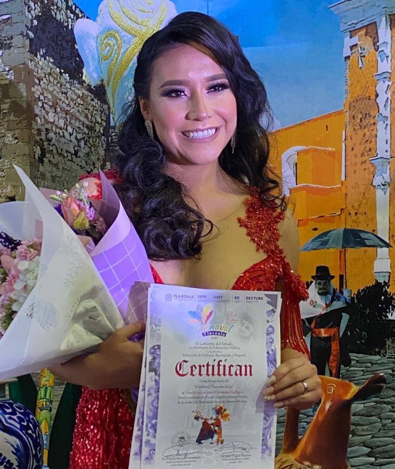 Eligen a María Guadalupe Carmona reina del “Carnaval Tlaxcala 2023”