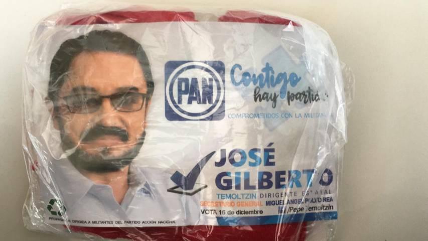Con cobijas y dinero en efectivo pretende Pepe Temoltzin ganar Dirigencia del PAN 