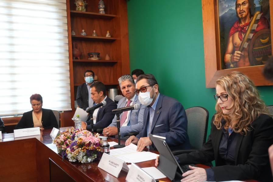 Sostiene Pepe Temoltzin mesa de trabajo con Mesa Directiva de la CANACINTRA