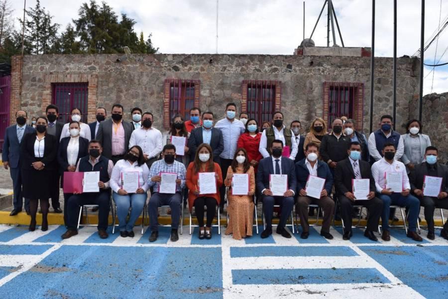 Firma ITE convenio con 12 ayuntamientos para fortalecer cultura democrática