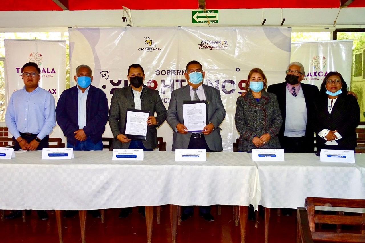 Gobierno de Xicohtzinco e ICATLAX trabajarán en conjunto en 2023