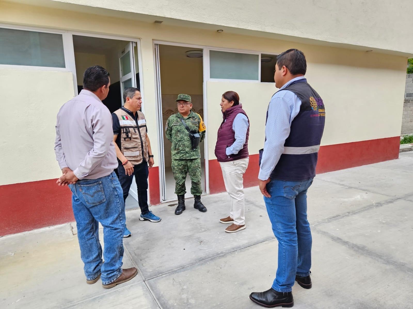 Habilitan dos alberguen en Panotla ante la intensa actividad volcánica