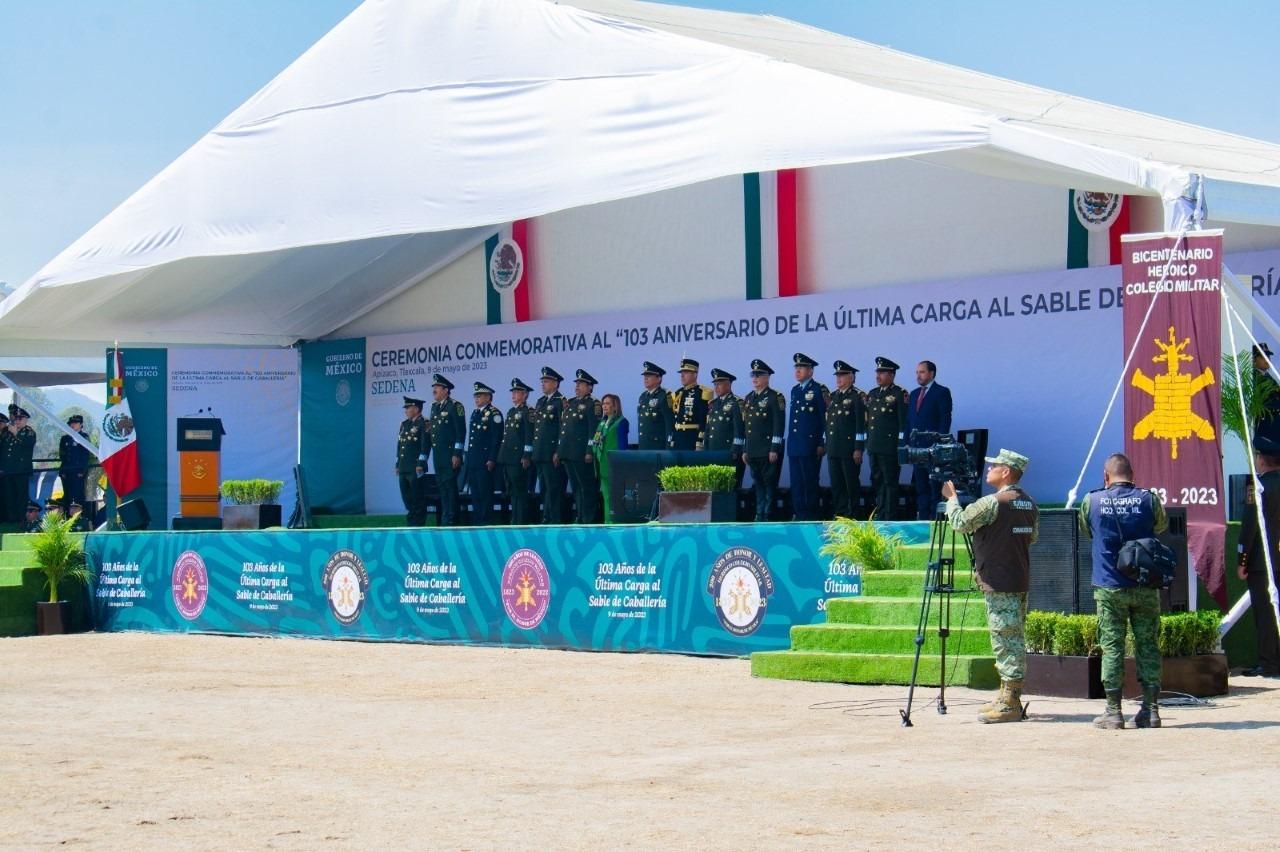 Representación de la última Carga al Sable de Caballería en Apizaco 