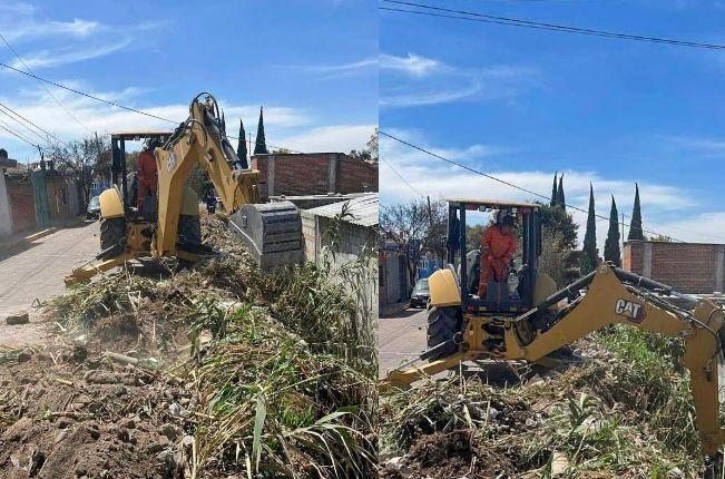 Realizan acciones de limpieza en una barranca de Xilotzinco – Papalotla 