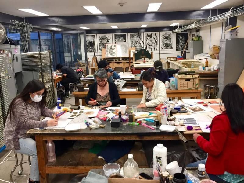 Taller de estampa basica y avanzada camaxtli, continúa su labor: SC 
