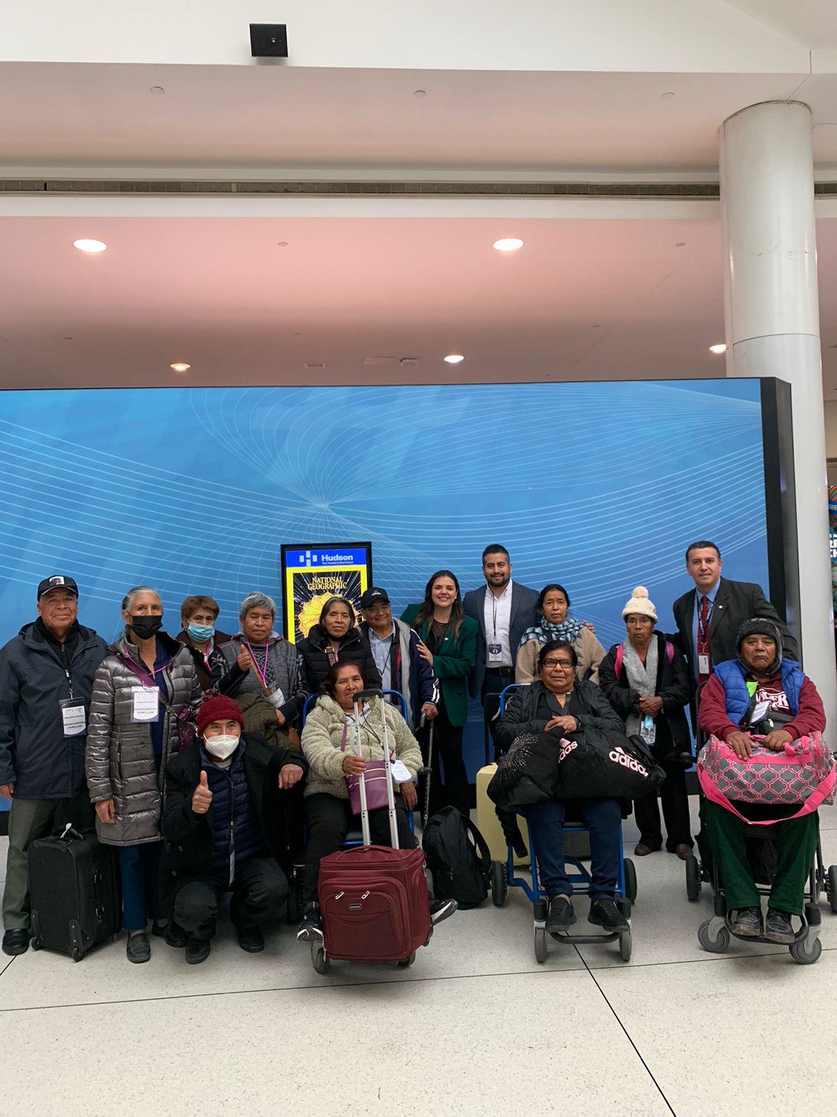 Llegó el primer grupo de reencuentro familiar 2023 “uniendo historias” a Nueva York