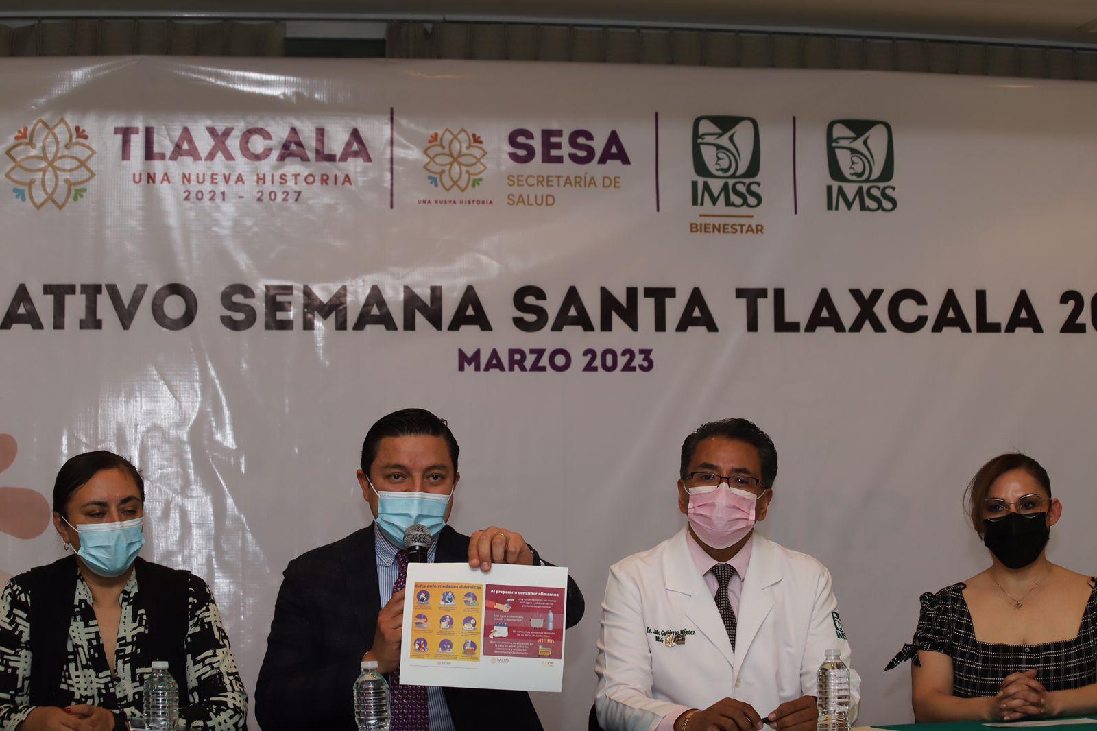 Presentan autoridades estatales y federales operativo Semana Santa Tlaxcala 2023