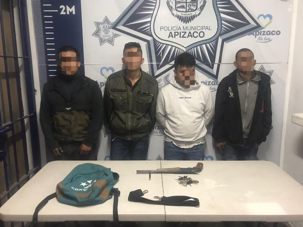 Desarticula Policía de Apizaco a banda delictiva dedicada al robo de comercios.