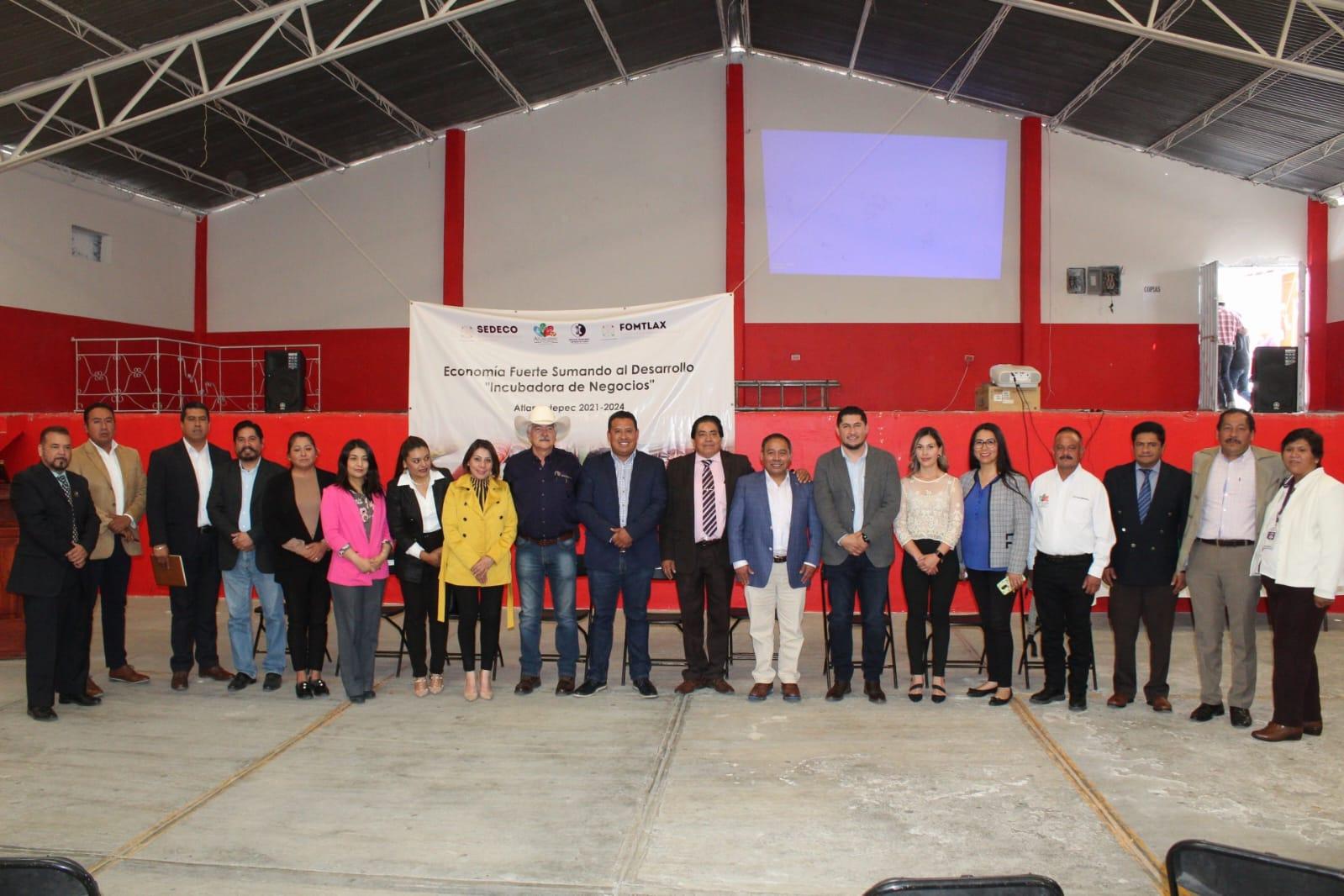 Tecnológico de Tlaxco y municipio de Atlangatepec desarrollan incubadora de negocios