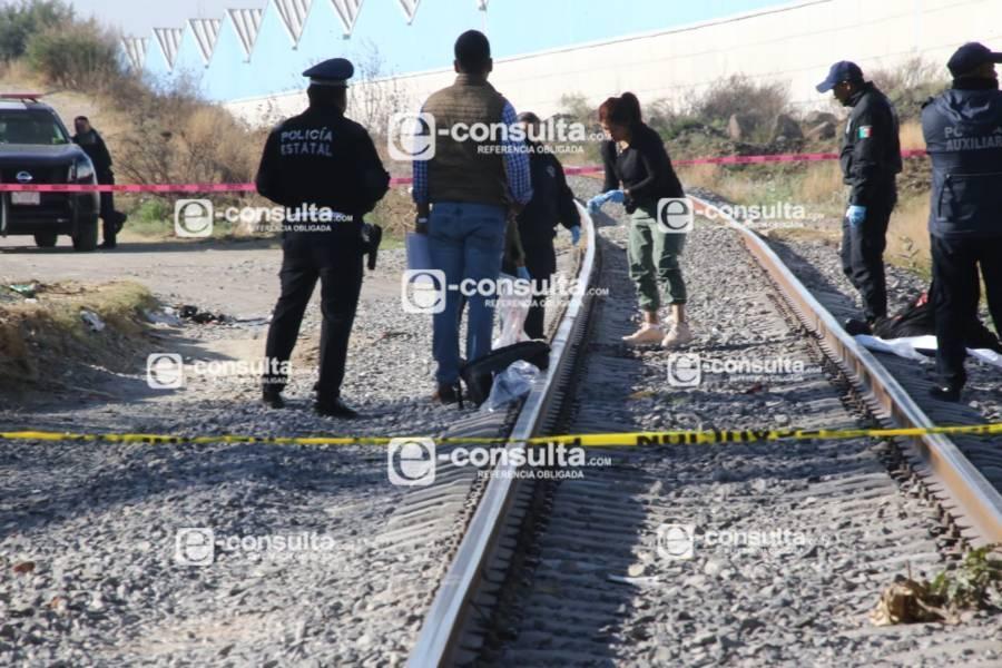 Muere masculino arrollado por el tren en Tenancingo 